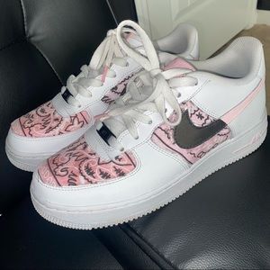 Pink Bandana Air Forces